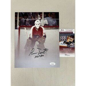 Bernie Parent signed "HOF 84" Autographed Philadelphia Flyers 8x10 Photo JSA